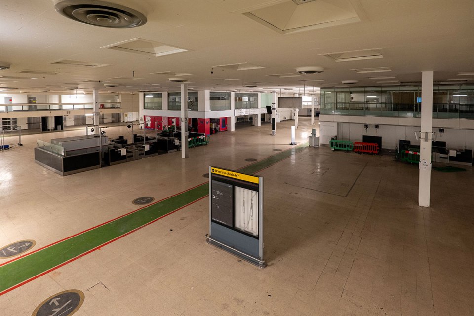 It is now used as a baggage hall and training facility