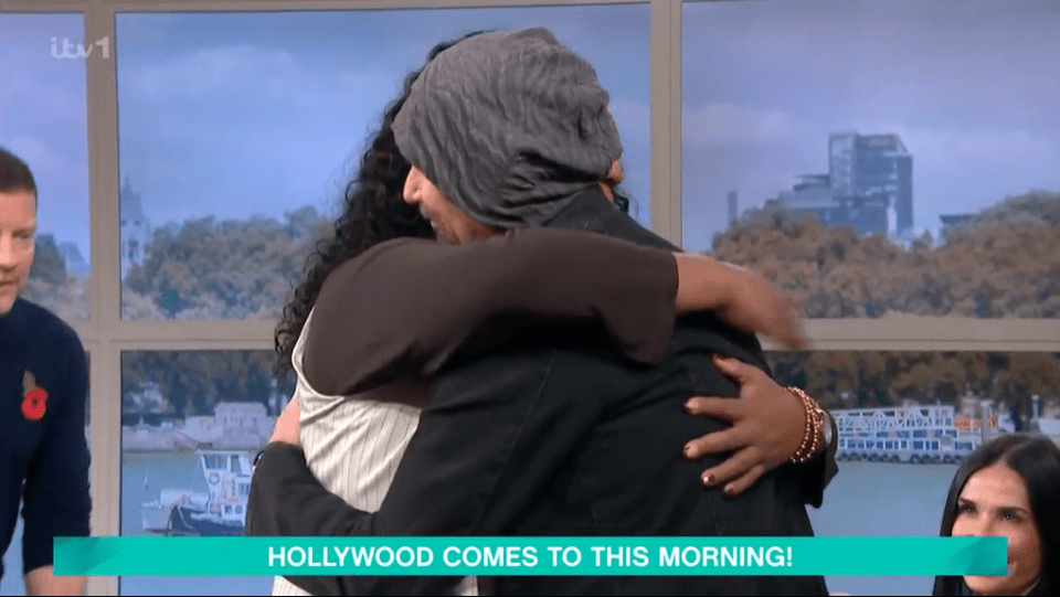 Alison jumped in to hug Billy after admitting to 'drinking champagne at 6am' today