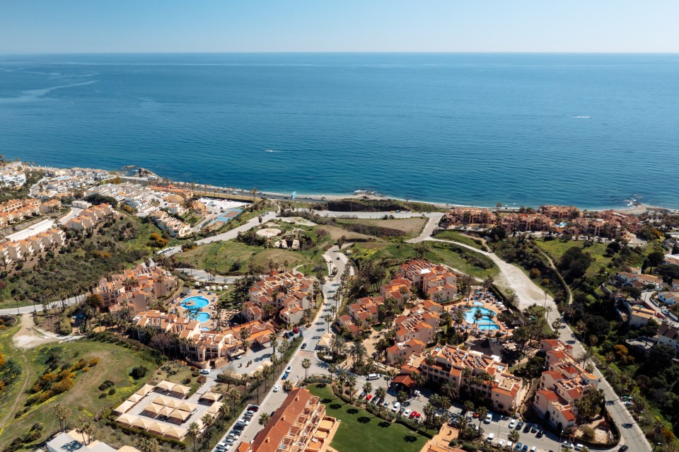 The resort is right on the beach