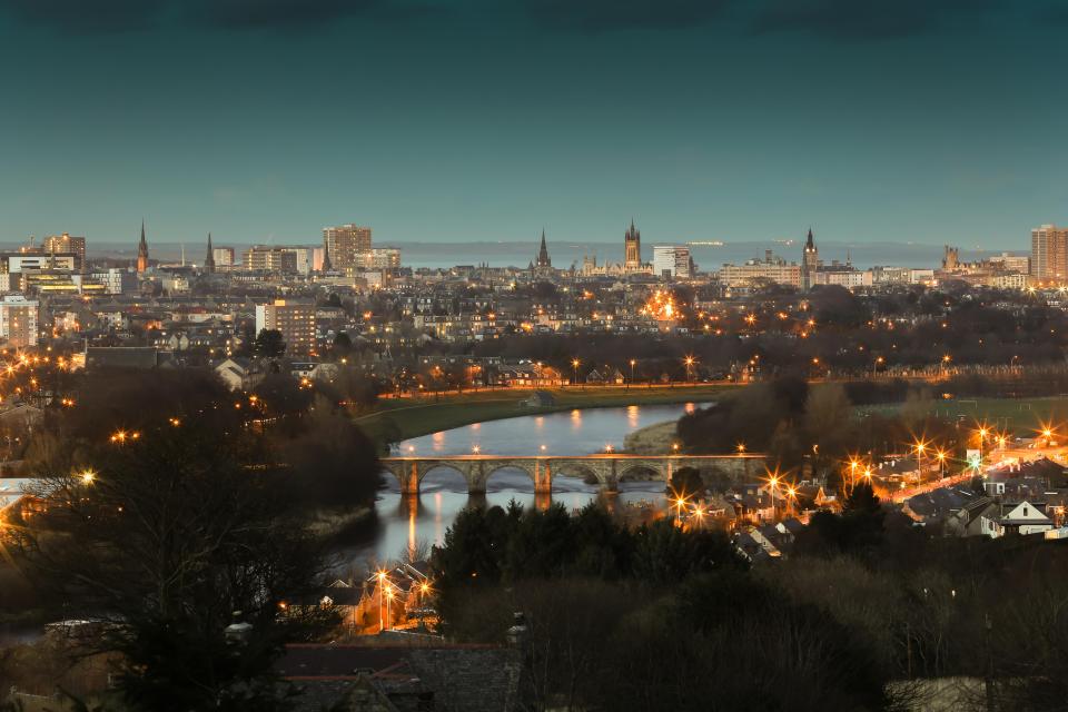 Aberdeen has the highest number of fast food joints in Scotland