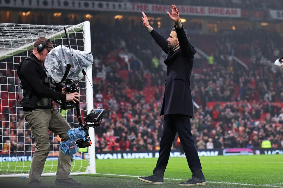 He was serenaded by the Stretford End