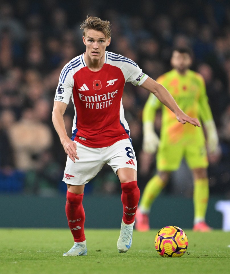 At least Arteta welcomed back playmaker Martin Odegaard