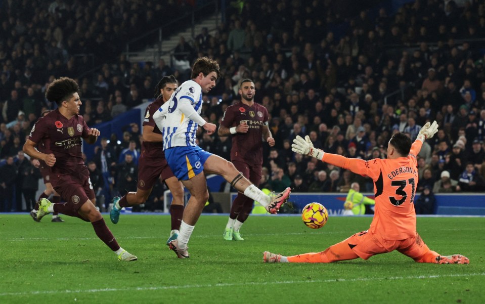 O'Riley finishes against man City