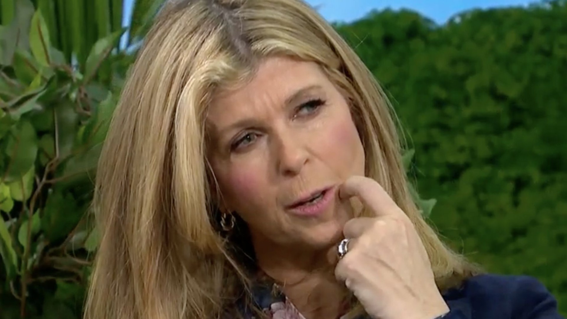 Watch the moment red-faced Kate Garraway is told off by GMB bosses live on-air during I'm A Celeb star's interview