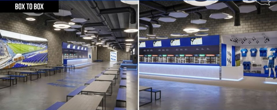 Fans have been given a glimpse of what the food and drink options could look like in the new stadium