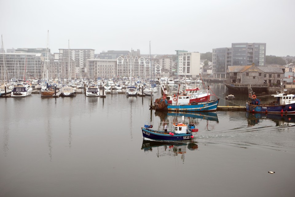 The marina in Plymouth