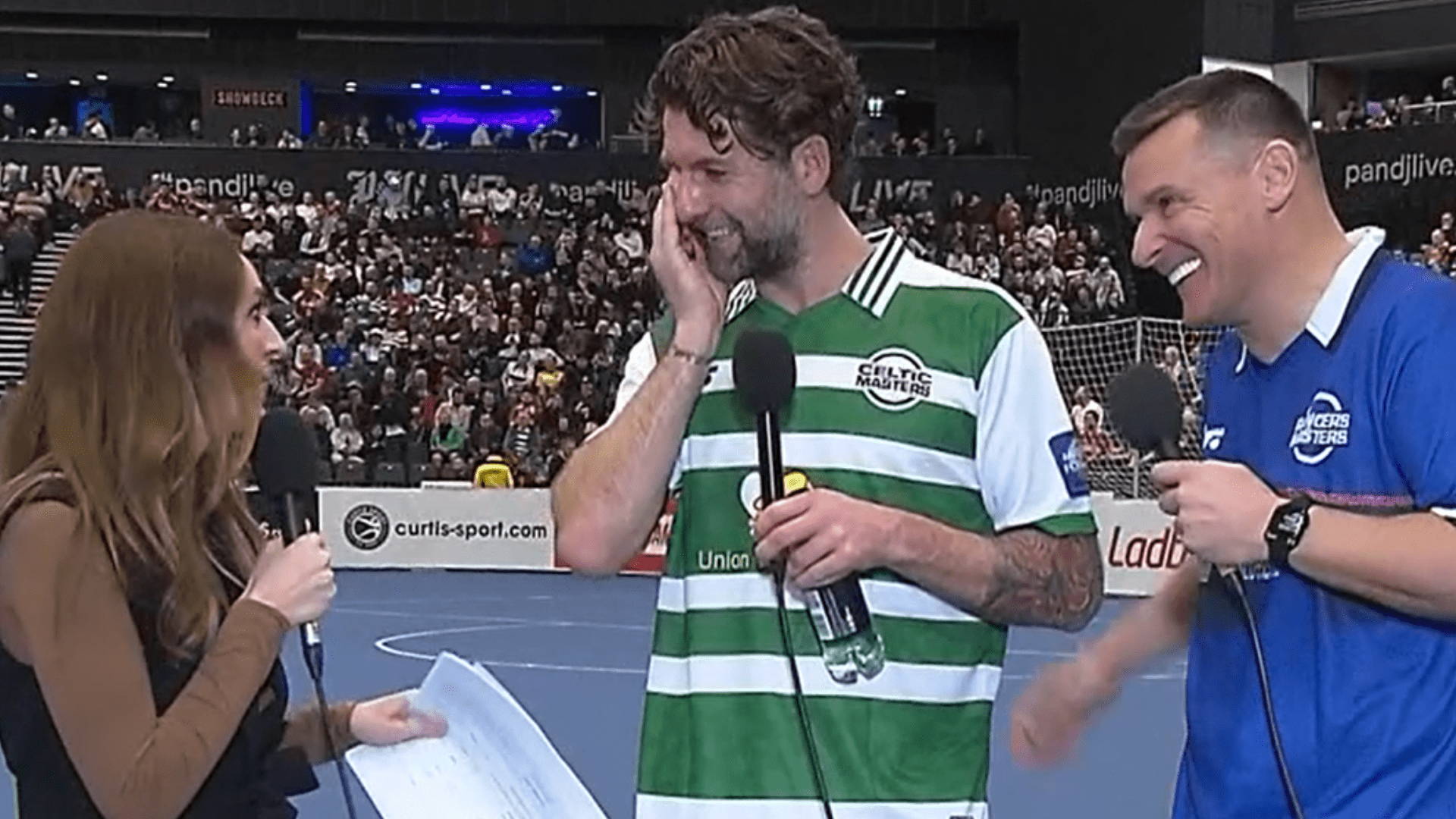 Aberdeen claim Scottish Masters crown but chaos ensues during live TV interview with Celtic and Rangers heroes