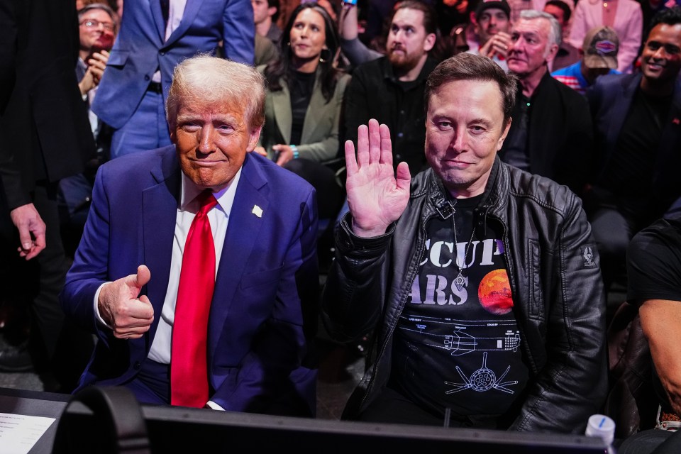 Donald Trump attended the event alongside Elon Musk