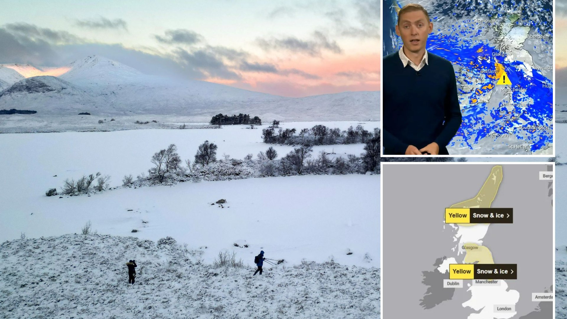 UK weather: Snow to hit Britain from TODAY ahead of icy commuter disruption tomorrow - will your area be affected?