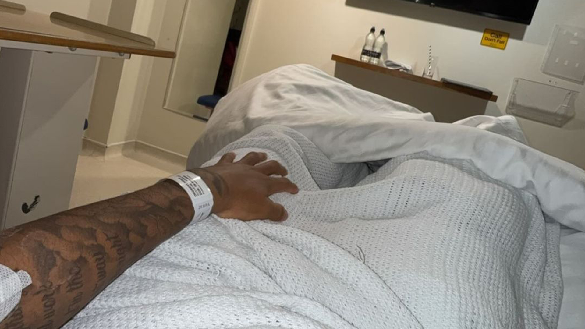 Tottenham suffer yet MORE injury woe as £30m summer signing shares photo from hospital bed after surgery