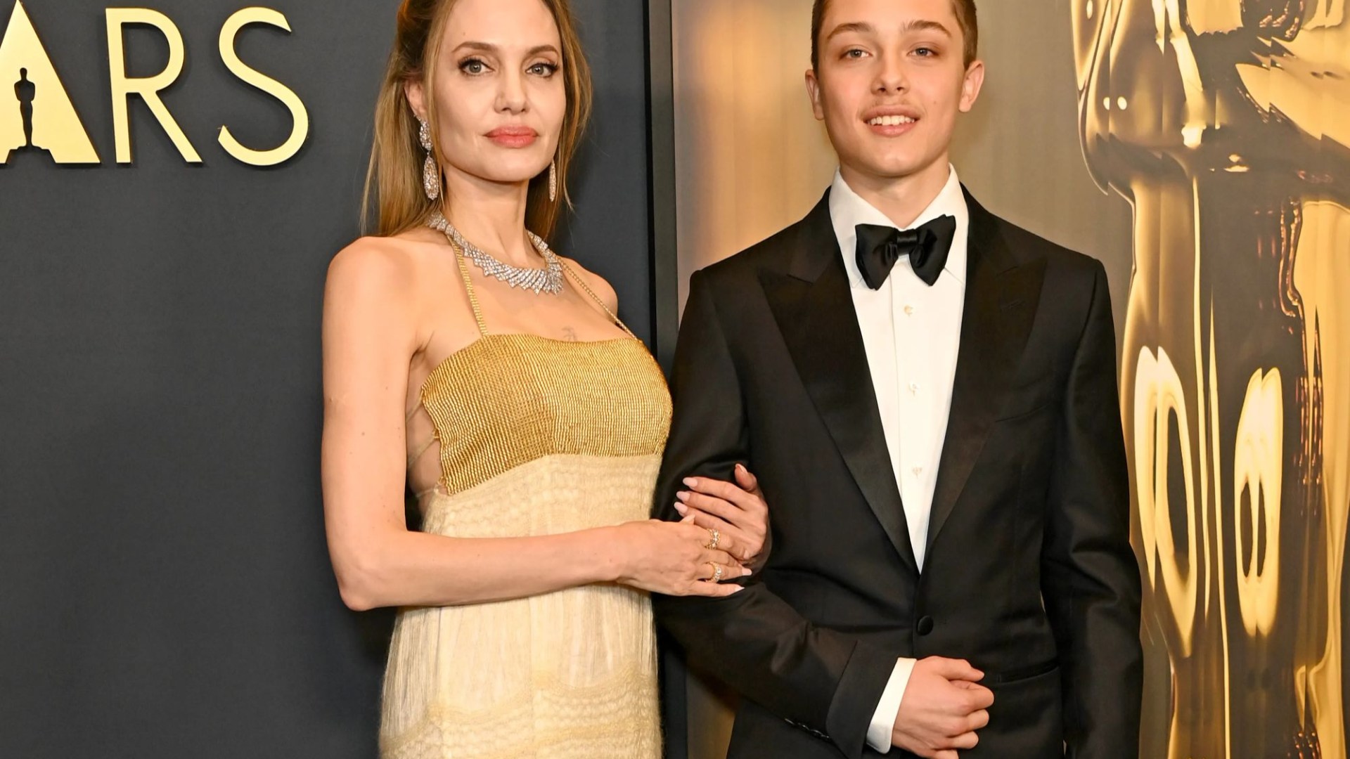 Angelina Jolie's rarely seen son Knox looks exactly like dad Brad Pitt walking red carpet for first time in three years