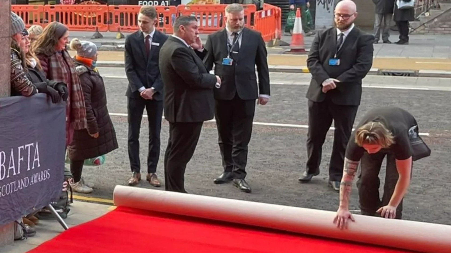 'It's a bombsite', cry locals as shock picture shows rundown Glasgow street just feet from glitzy Baftas bash