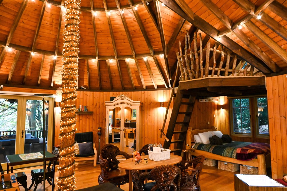 Inside the incredible treehouse with a 'magic wardrobe'