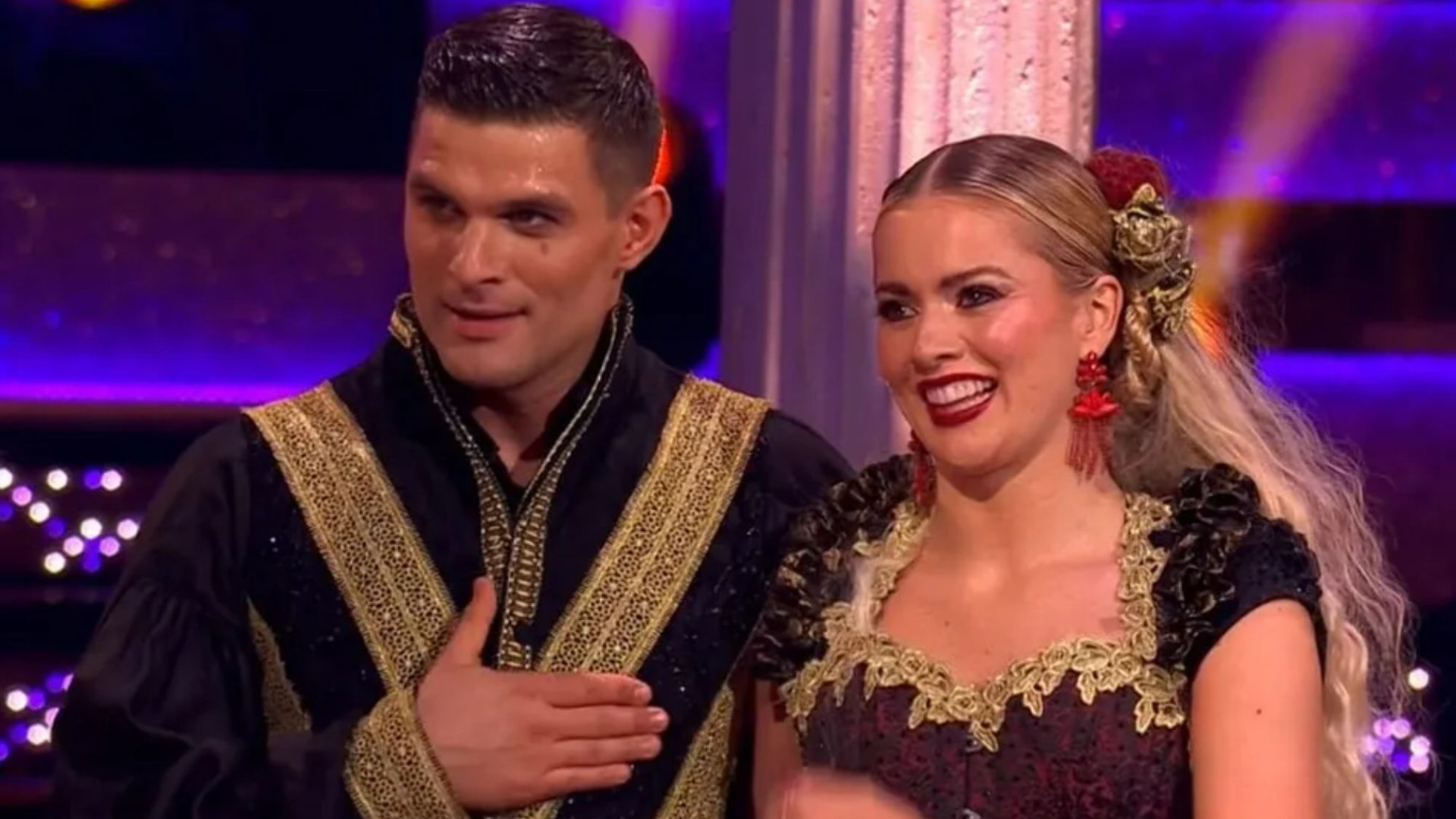 Moment Strictly star is caught on camera looking ‘fuming’ at rival’s dance as fans say ‘she’s p***ed off