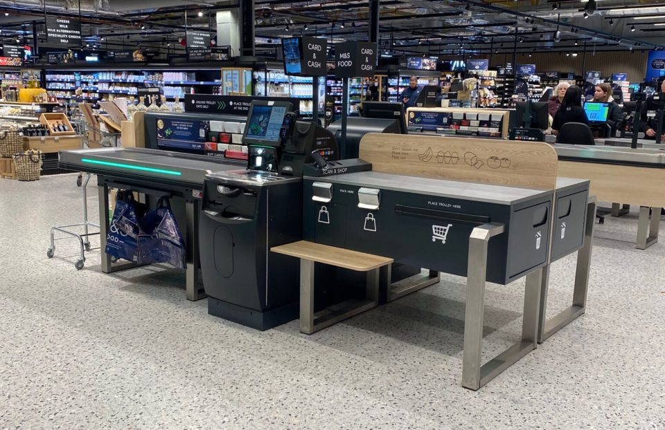 The retailer began rolling out ‘assisted belted checkouts’ to 45 of its Food Halls