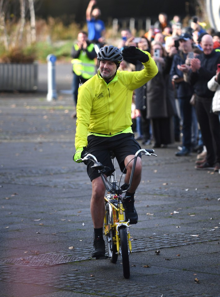 Paddy revealed he was planning a tattoo if he hits the magic total, pictured on the ride