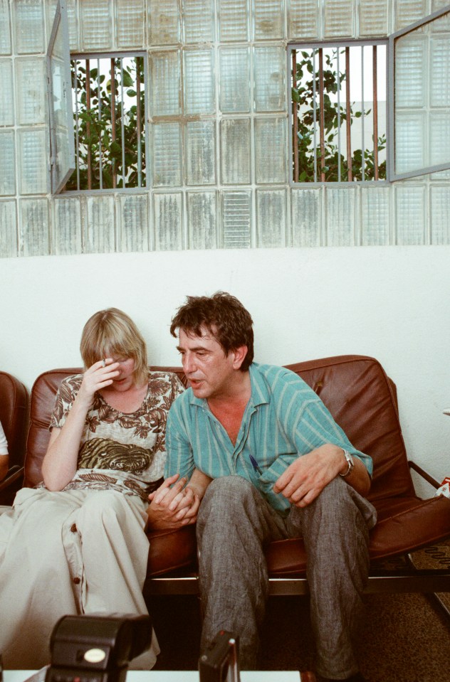 Howard Marks in prison in Palma, Spain, pictured alongside his wife Judy