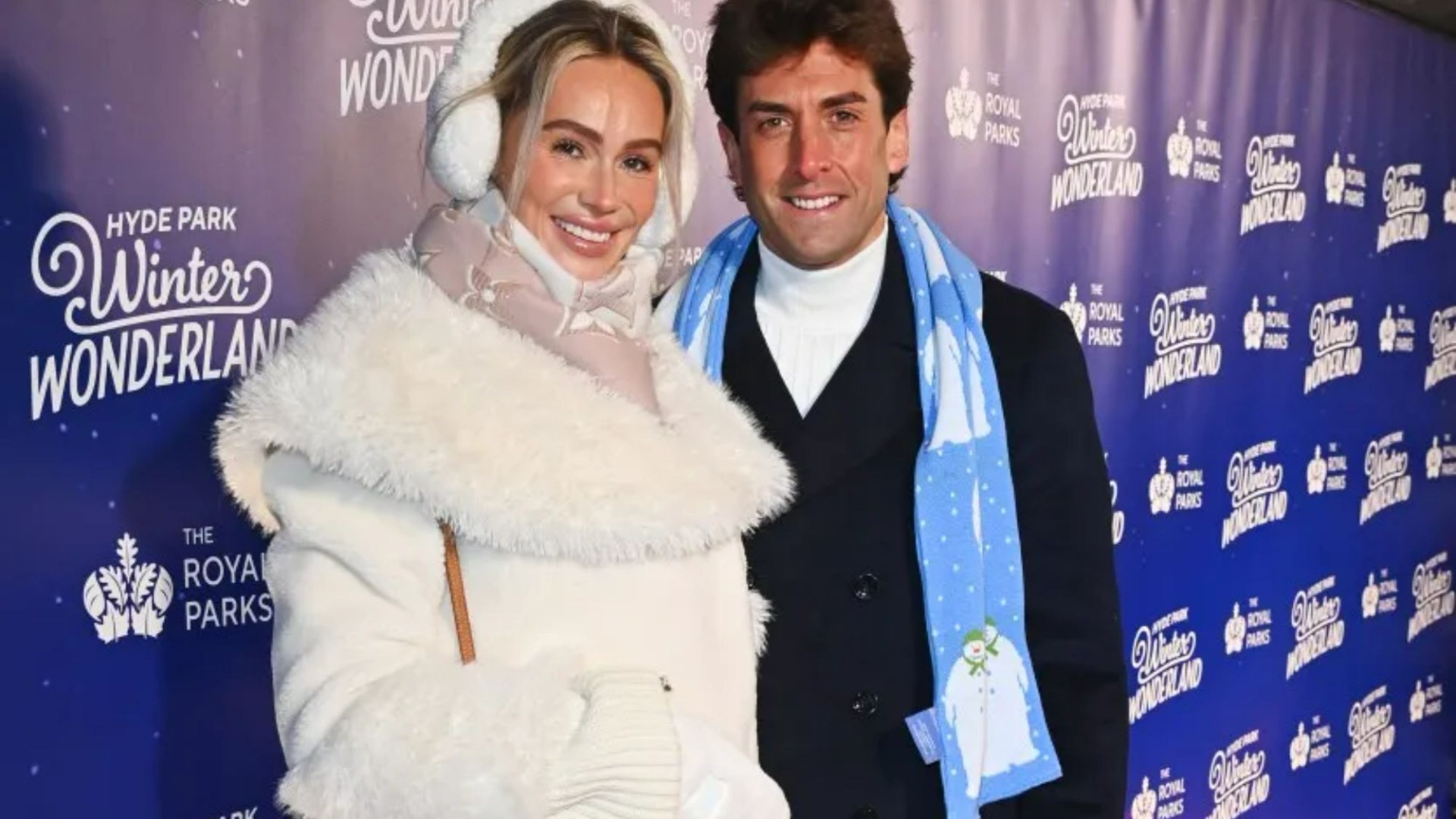 James Argent cosies up to girlfriend Nicoline Artursson at Winter Wonderland as he bumps into ex Lydia Bright