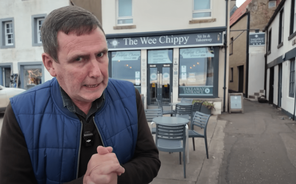 He also stopped by The Wee Chippy in Anstruther