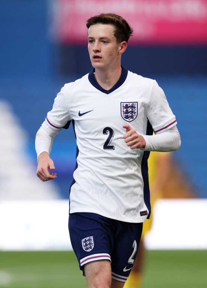 Fisher plays for England's Under-21s