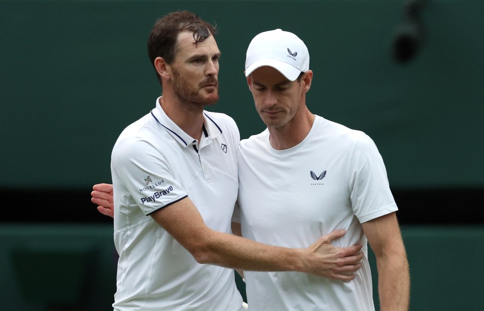 The pair played Andy's final game at Wimbledon together earlier this year