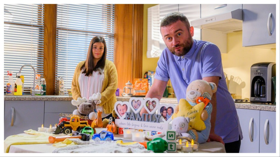 Stephen in his popular River City role as Bob O'Hara with late wife Kim (Frances Thorburn).