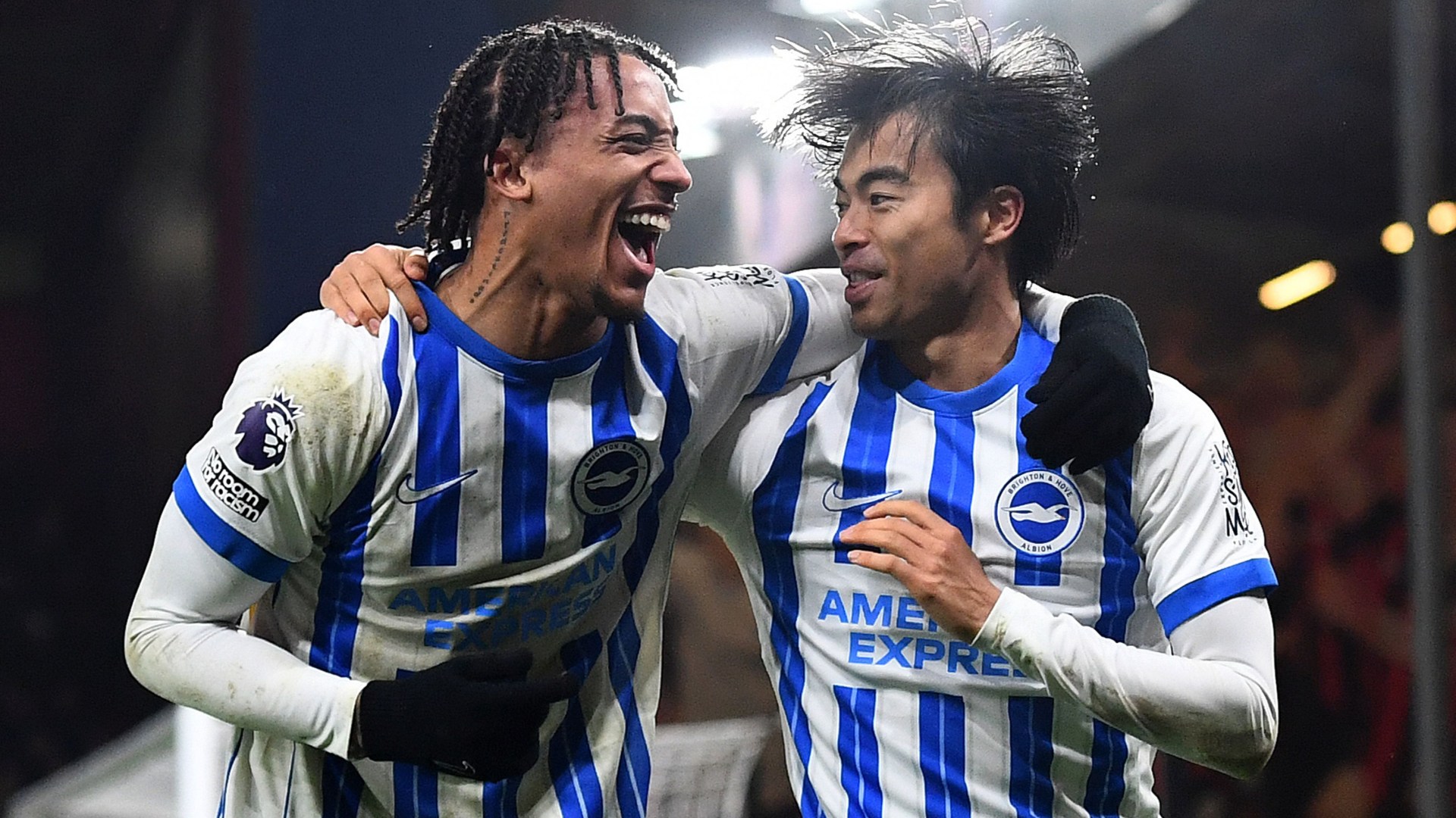 Bournemouth 1 Brighton 2: Joao Pedro and Kaoru Mitoma goals keep Seagulls in top four race despite Baleba red card