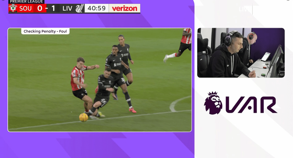 VAR couldn't determine whether the foul was indeed outside the box or not