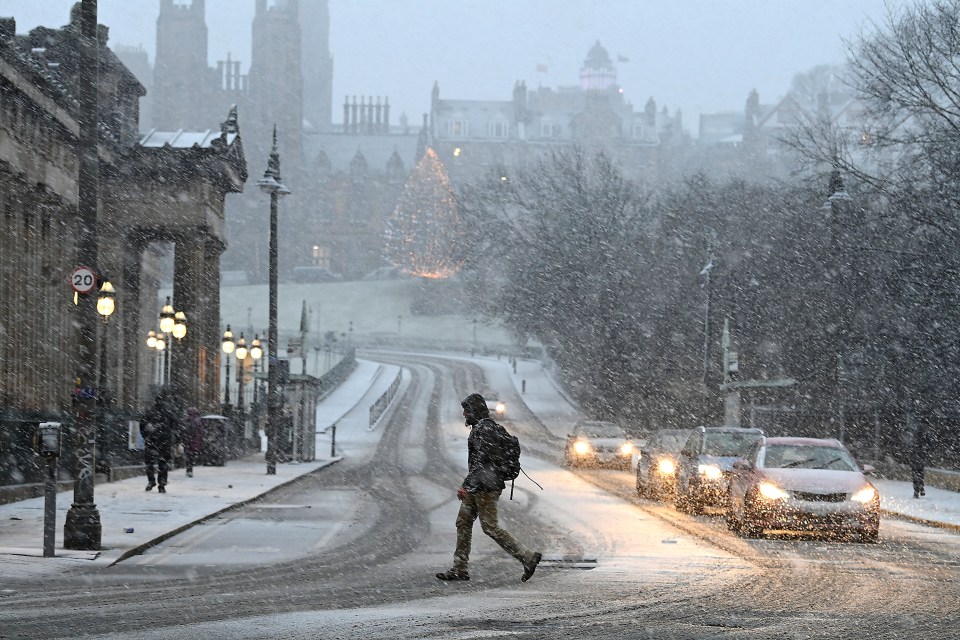 The storm brought heavy snow which caused major travel disruption across the country