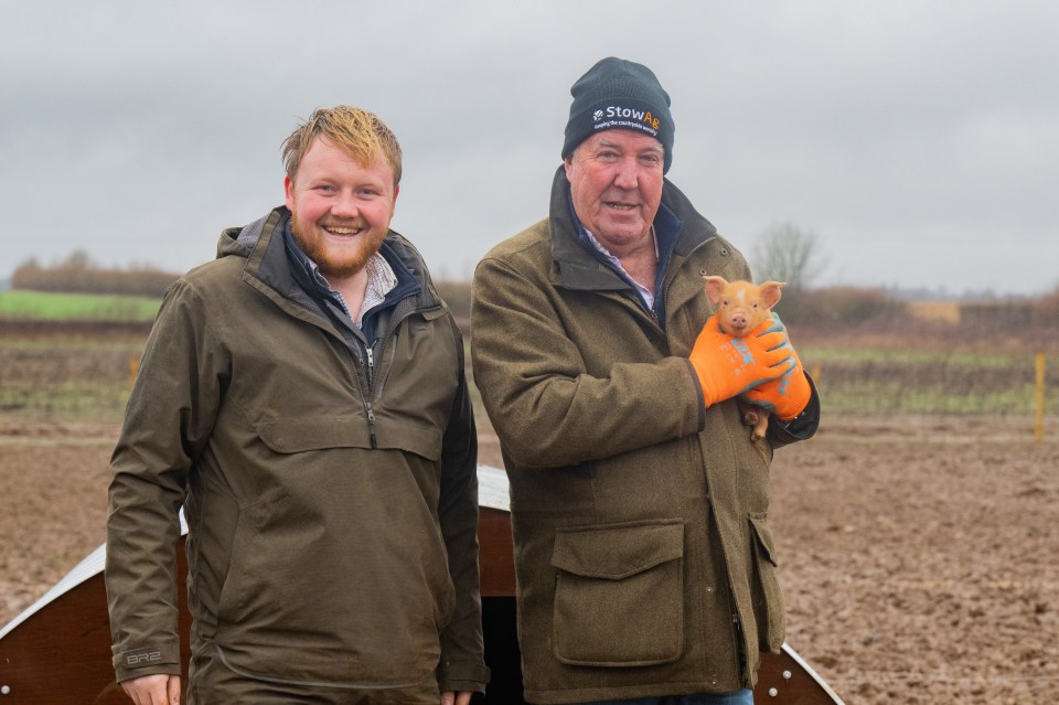 Kaleb shot to fame on Clarkson's Farm and has proved a big hit