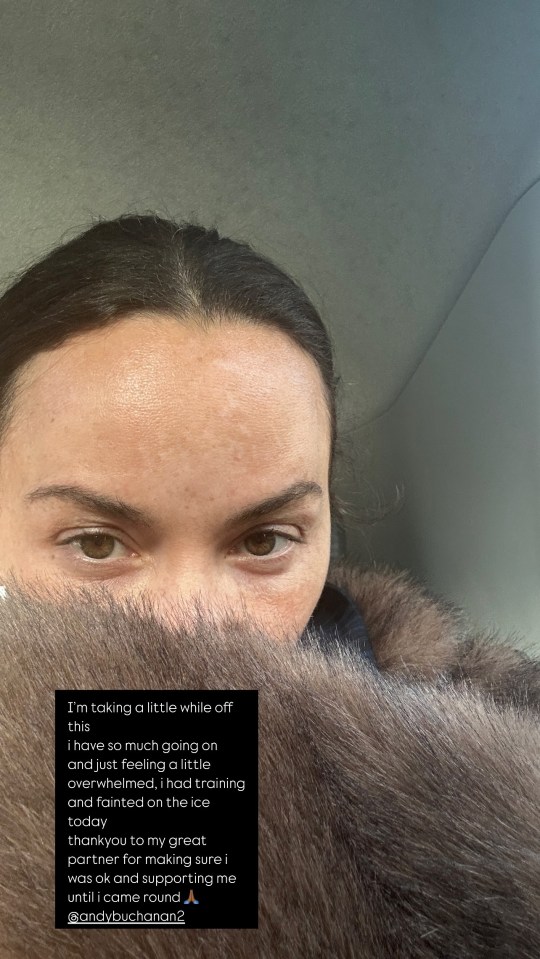 Chelsee Healey worried fans as she posted a selfie to her Instagram Story