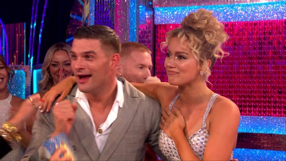 Tasha Ghouri and Aljaz Skorjanec landed the first ­perfect 40 of this series