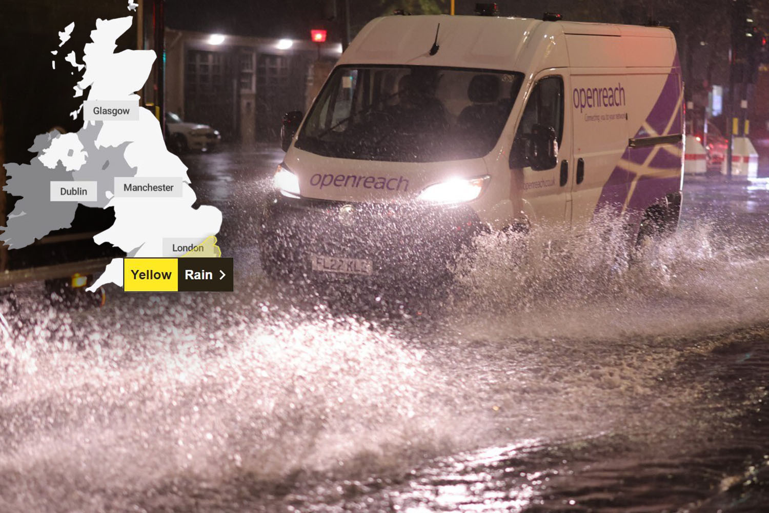 Storm Conall HITS as Brits blasted by two weeks' rain in 24 hours with 'danger to life' warning over more flooding