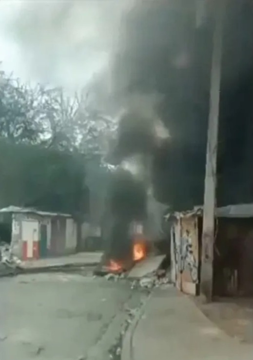 Piles of debris and fire are now a common scene across Haiti's capital