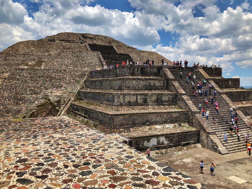 Teotihuacan - an ancient archaeological site in Mexico where the Pyramid of the Sun is located