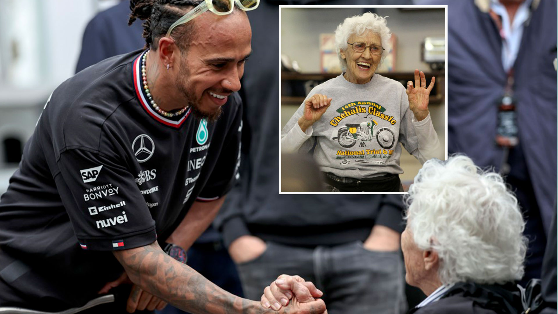 Mary McGee dead at 87: Racing legend and star of Lewis Hamilton's 'Motorcycle Mary' film passes away