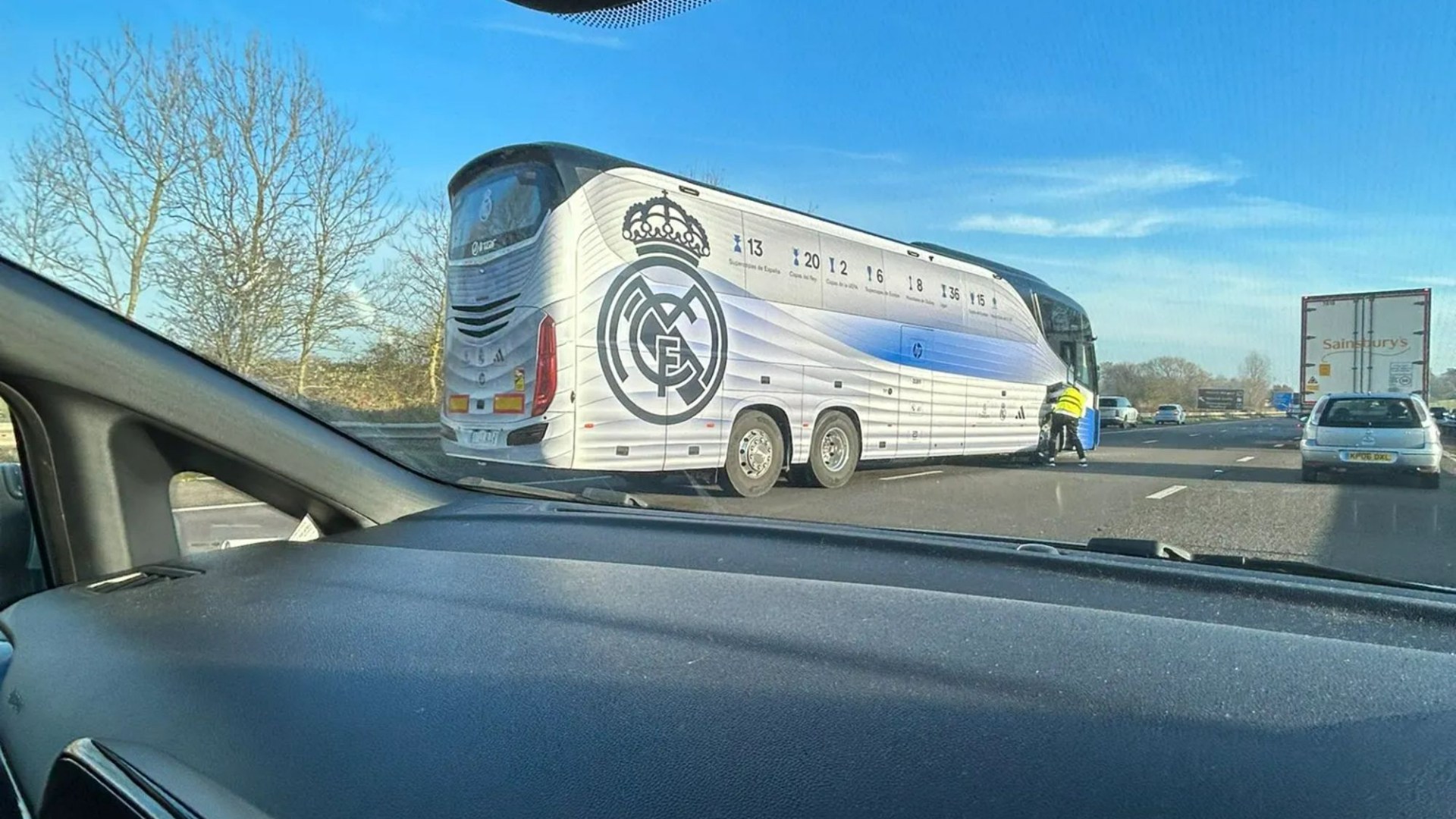 Real Madrid coach crashes on UK motorway after Liverpool defeat in Champions League