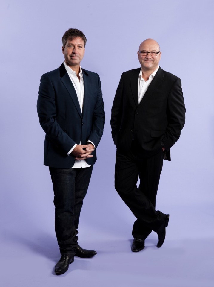 Gregg with former MasterChef co-host John Torode