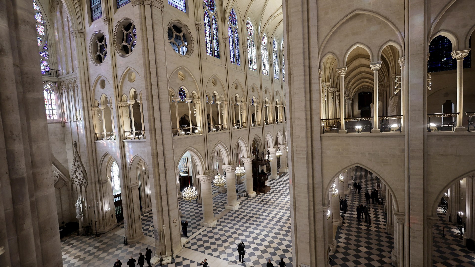 First look inside Notre Dame as landmark rises from the ashes 5yrs after 860yr-old cathedral was gutted by an inferno