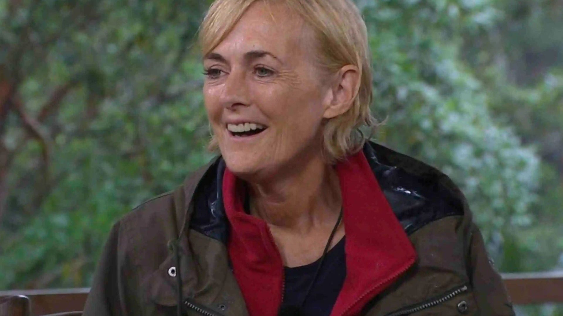 Jane Moore takes a swipe at I'm A Celeb co-stars as she becomes the first to leave the jungle after camp feud