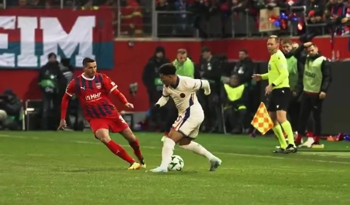 Chelsea fans were loving the dummy and dribble past the Heidenheim player