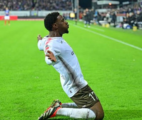 Afolayan Scores 2nd League Goal Of Season As St. Pauli Beat Hoffenheim