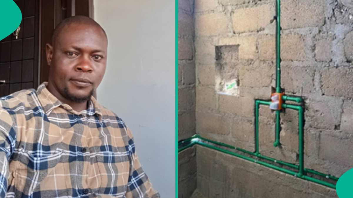 Anambra Plumber Becomes Viral Sensation over His Clean and Neat Job, People Search for His Contact