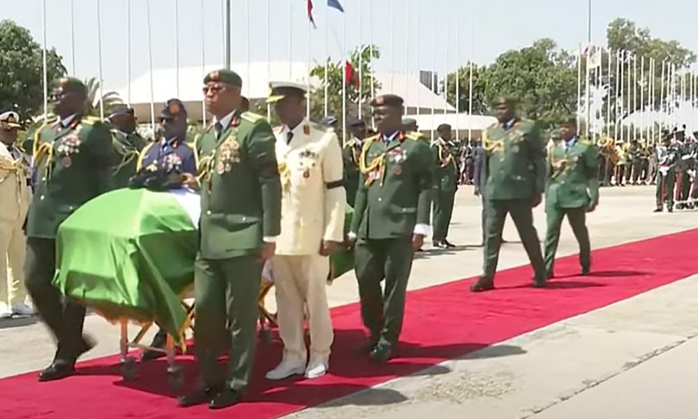 Body Of Late Chief Of Army Staff Lt. Gen. Lagbaja Arrives Abuja For Burial