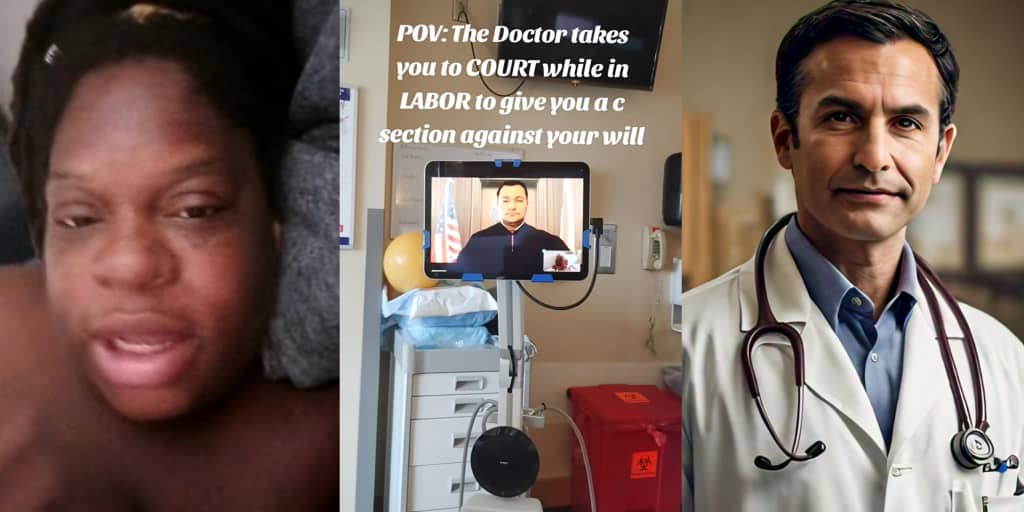 Doctor drags pregnant woman to court during labor, demands C-section against her will