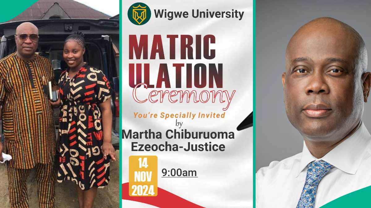 Excited Dad Whose Daughter Attends Wigwe University Invites Nigerians to Her Matriculation Ceremony