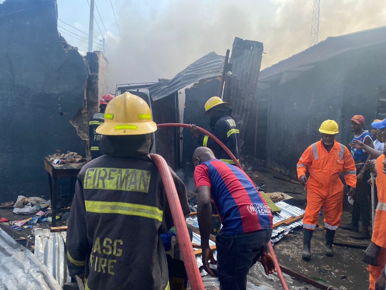 Goods Worth Millions Of Naira Destroyed As Fire Guts Lagos Market