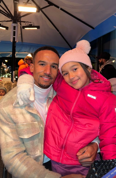 Footballer Scott spent time with his ex and their daughter Matilda