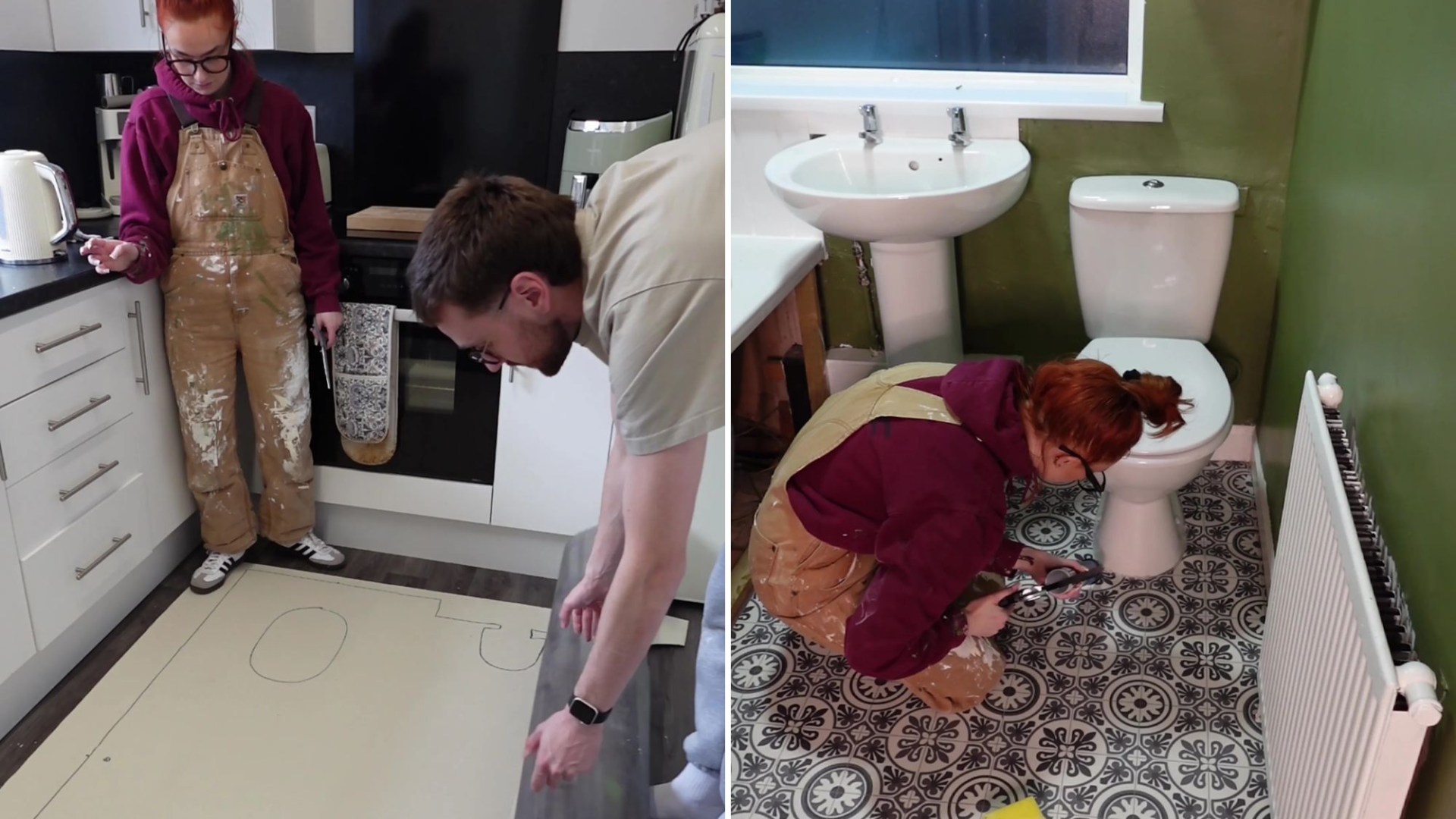 I quickly transformed my council house bathroom using a £14 B&M buy – people call my flooring trick ‘absolutely amazing’