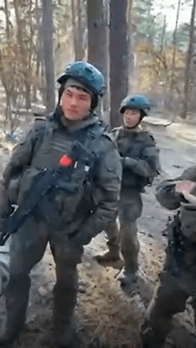 Leaked footage shows the North Koreans training in Russia